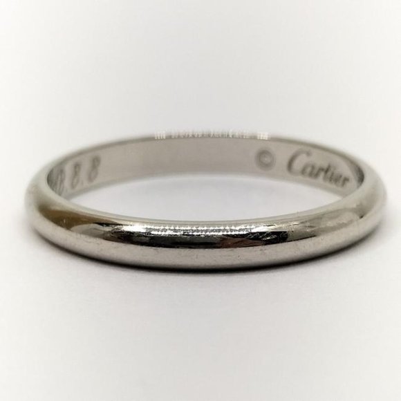 CARTIER Platinum Wedding Band Ring - Picture 4 of 7